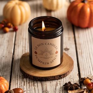 Pumpkin Spice Soy Wax Candle Halloween Candle Gift Autumn Home