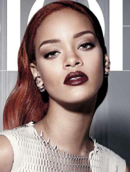 Perruques Rihanna Avec Frange Cuivre Lisse Longue Perruques