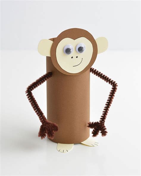 Paper Roll Animals Inspired By Wonder Park Monkey Crafts Animal