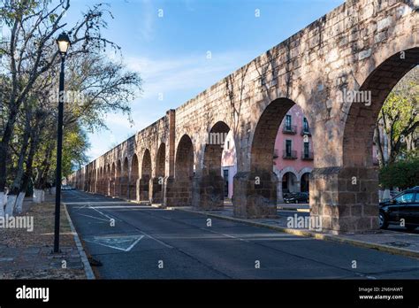 Aqueduct In The Unesco Site Morelia Michoacan Mexico Stock Photo Alamy