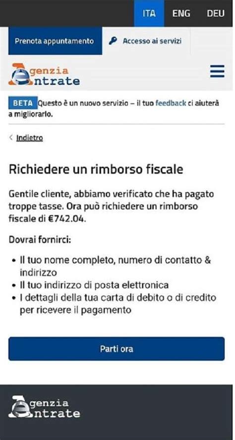 Rimborsi Fiscali Falsi SMS Dall Agenzia Delle Entrate PMI It