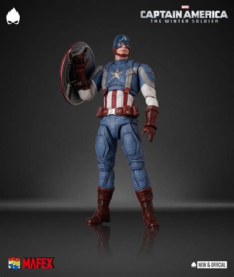 Medicom Mafex Captain America The Winter Soldier Action Figure 112 Scale Captain America