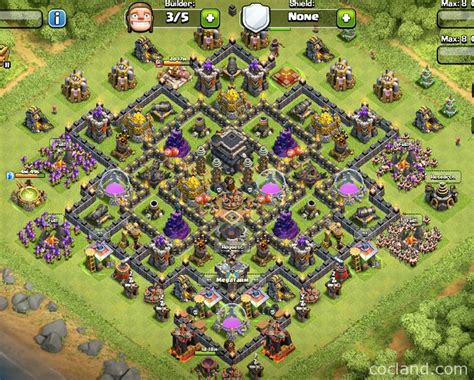 Town Hall 8 Trophy Base Master League