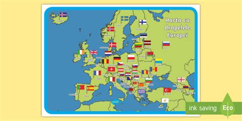 Steagurile Europei Hart Plan Twinkl Rom Nia