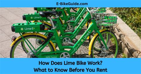 How Does Lime Bike Work What To Know Before You Rent E Bike Guide