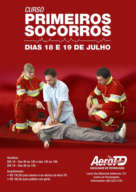 Cartaz Primeiros Socorros Decole Seu Futuro