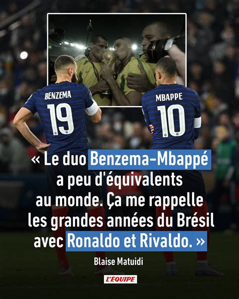 L ÉQUIPE on Twitter Blaise Matuidi encense Kylian Mbappé Champion du