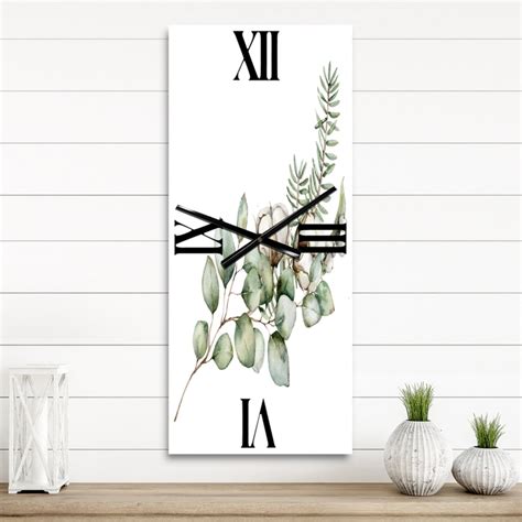 Christmas Bouquet With Eucalyptus Branches Wall Clock Foter