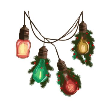 Christmas Lights Clipart Christmas Lights In The Shape Of Light Bulbs ...