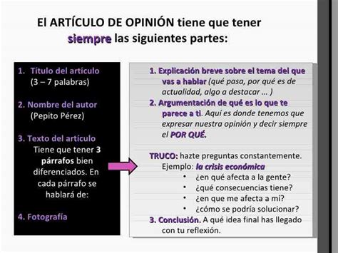 El ArtÍculo De OpiniÓn