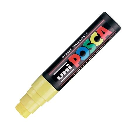 Uni Posca PC 17K Paint Marker 15 mm Kesik Uç Yellow Karin Art Supplies