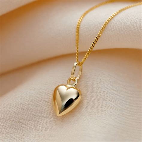 Posh Totty Ct Gold Heart Charm Necklace