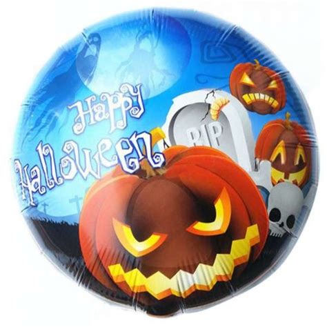 Balon Foliowy Happy Halloween Dynia Cmentarz OEM 18 RND Arena Pl