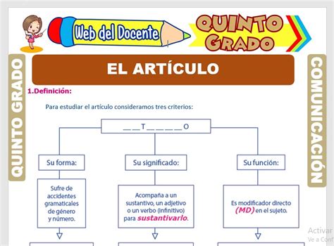 El Adverbio Para Quinto Grado De Primaria Web Del Docente