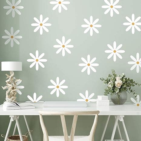 Amazon Sheets Daisy Wall Decals Flower Wall Stickers Large