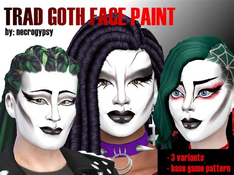 Sims Goth Makeup Cc