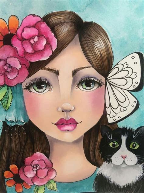 Pin By Becky Carver On Big Eyes Art In Whimsical Art Paintings