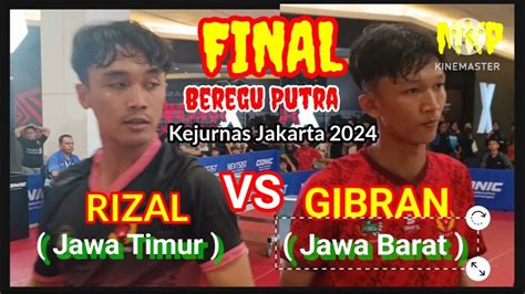 FINAL BEREGU PUTRA Gibran JABAR Rizal JATIM Kejurnas Bay Walk