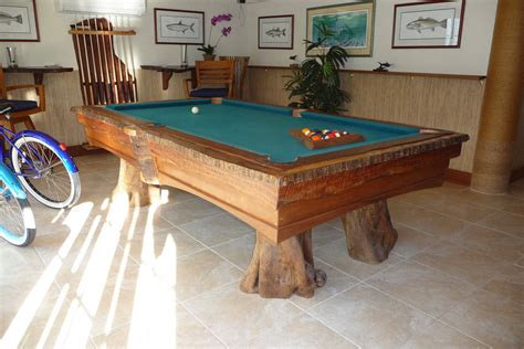Tropical Pool Tables | Rustic Pool Table | Aspen Rustic Inc. | Custom ...
