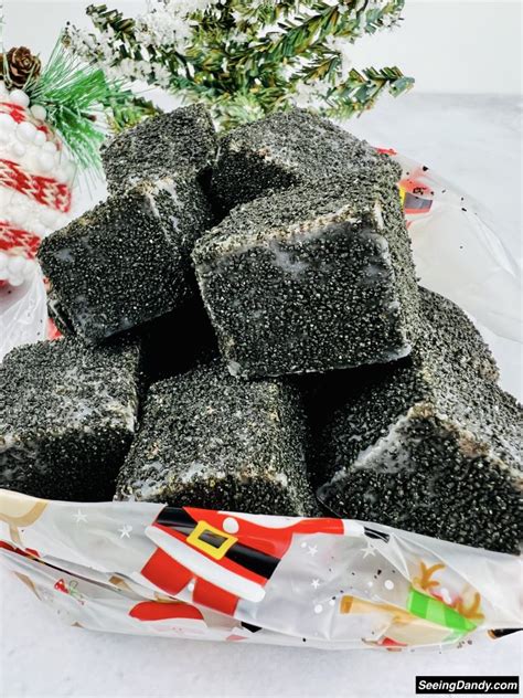 How to Make Easy Christmas Coal Candy for the Holidays - Seeing Dandy Blog