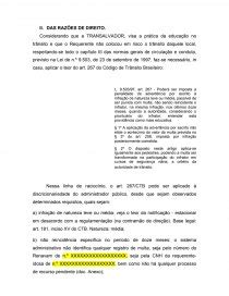 Exemplo De Recurso De Multa Contramao V Rios Exemplos