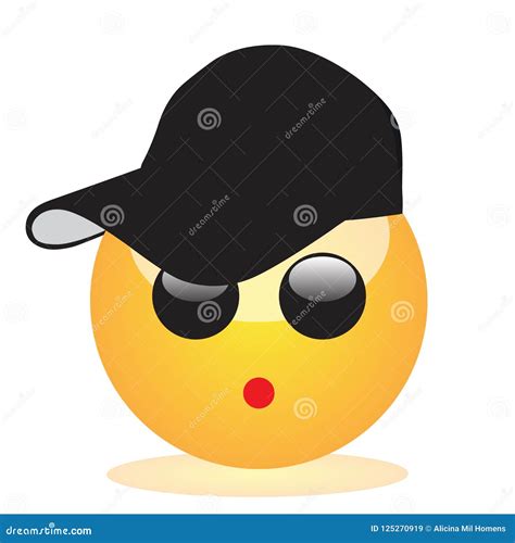 Emoji of a Face of a Boy with a Cap Stock Illustration - Illustration ...