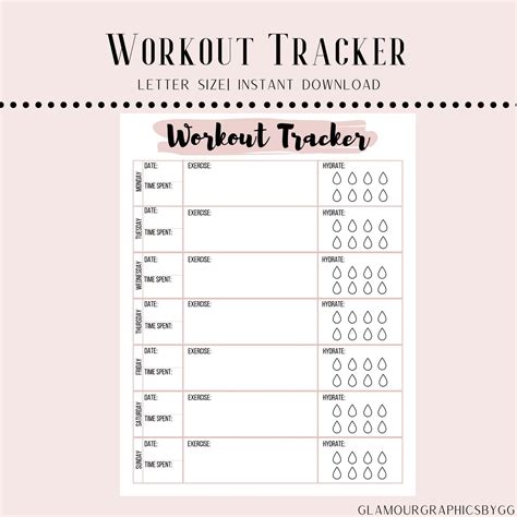 A5 Workout Routine Planner And Tracker With Monthly Log Sweden ...