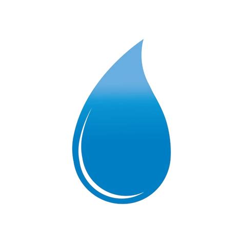 El Logotipo De La Gota De Agua Vector Premium