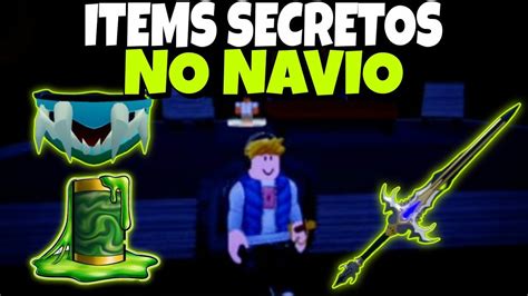 ITEMS SECRETOS NO NAVIO FANTASMA DO BLOX FRUITS Roblox YouTube