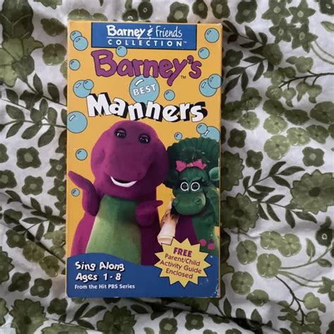 Barney Barneys Best Manners Vhs Mint Condition Eur