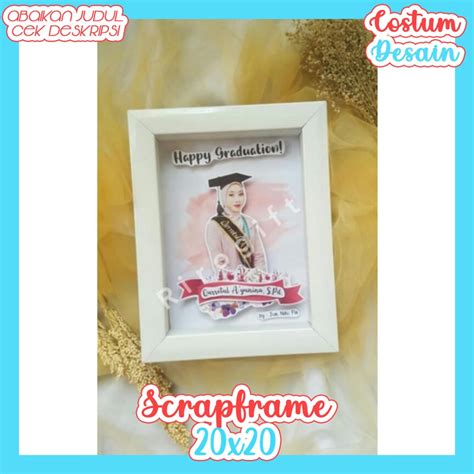 Jual KADO WISUDA FRAME 5R ULTAH BINGKAI FOTO BUNGA KERING FLOWER IN