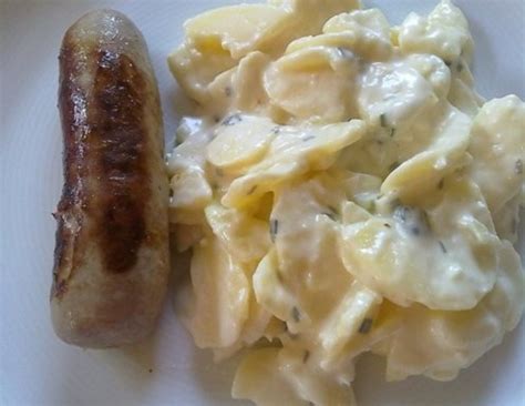 Bratwurst Mit Kartoffelsalat Rezept Ichkoche At