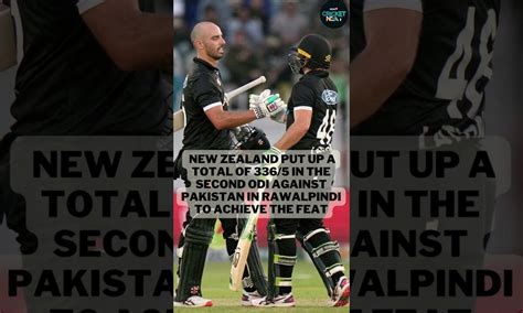 New Zealand Record Their Highest ODI Total in Pakistan | PAK vs NZ ...