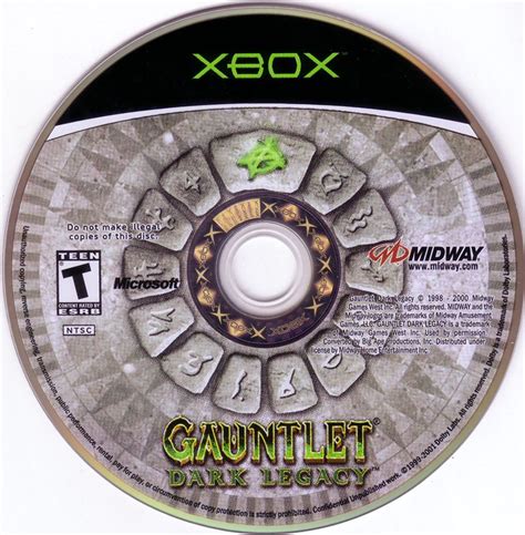 Gauntlet Dark Legacy Xbox Box Cover Art Mobygames