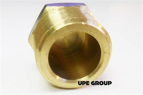 Brass Cored Hex Plug Male 34 Npt Threads Pipe Fitting Air Water Boat