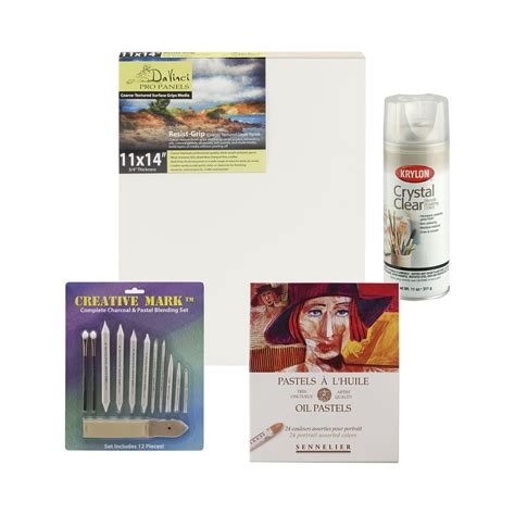 Jerrys Artarama 24pc Artist Oil Pastel Drawing Kit Includes Blending