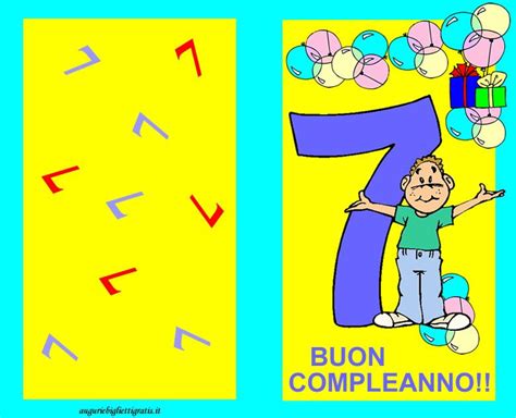 62 Biglietti Di Auguri Di Buon Compleanno Per Bambini