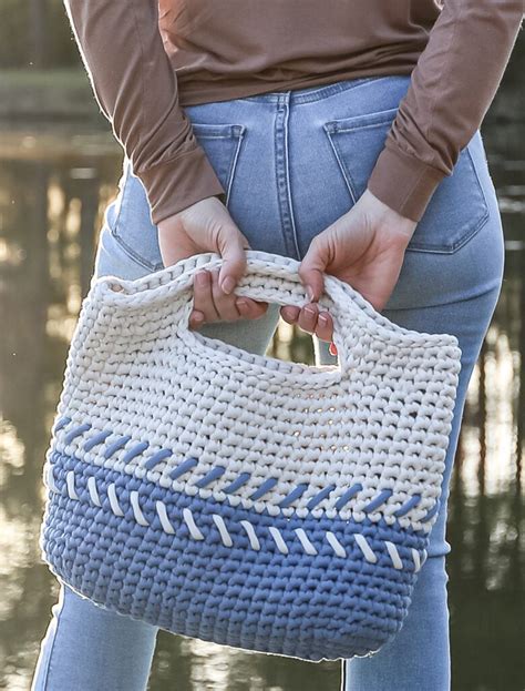 Easy Simple Free Crochet Tote Bag Pattern For Beginners Life Yarn