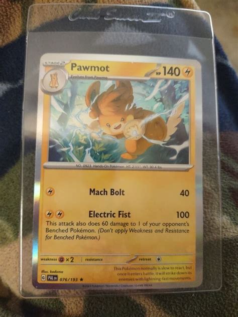 Holo Pawmot 076 193 Rare Paldea Evolved Pokemon TCG EBay