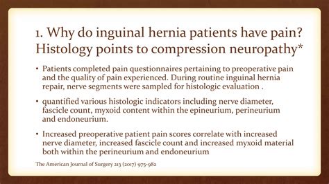 Inguinal Hernia Treatment And Pathophisiology Presentation Ppt