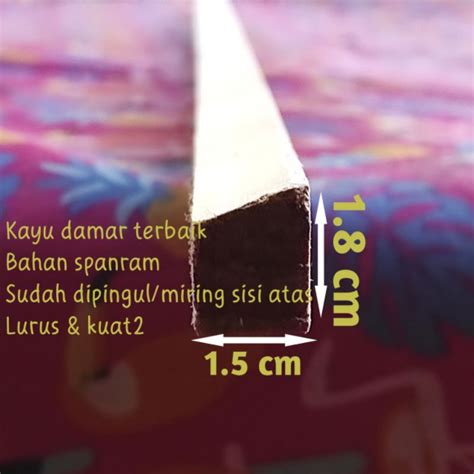 Jual Kayu Damar Batangan Bahan Spanram Lukisan Lis Batangan Bingkai