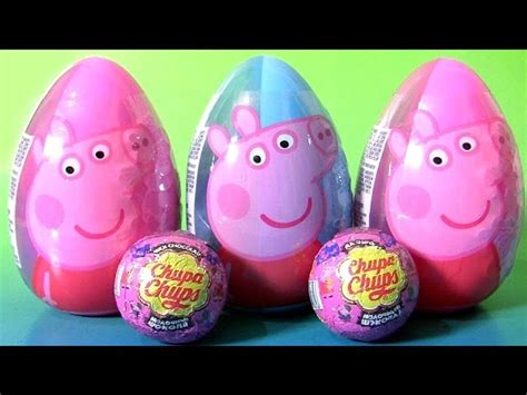 Giant Peppa Pig Easter Egg Surprise Chupa Chups Peppa Pig Choco