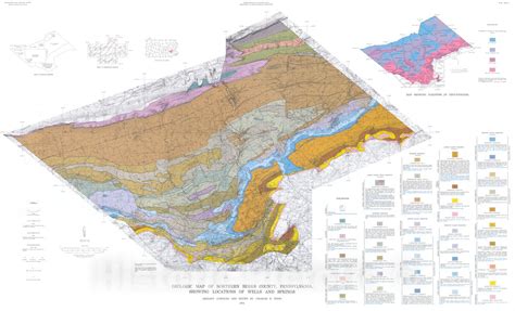 Map Geology And Groundwater Resources Of Northern Berks County Penn Historic Pictoric