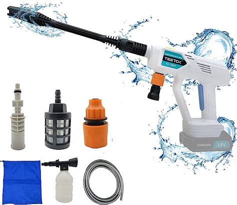 Cordless Pressure Washer 320 Psi Portable Jet Washer Compatible With Makita Bl1850 Battery