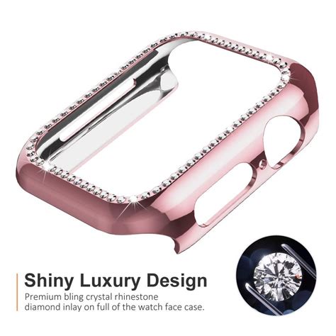 Eihaihis Compatible For Apple Watch Case 38mm 40mm 42mm 44mm 45mm 41mm Bling Crystal Diamonds