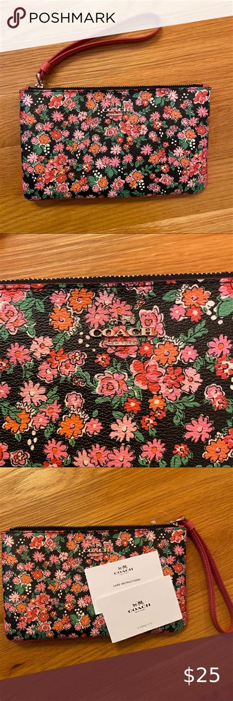 Floral Coach Wristlet | Coach wristlet, Floral, Coach