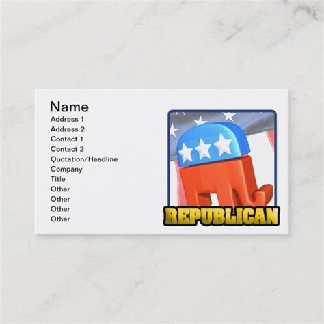 Political Business Cards & Profile Cards | Zazzle CA