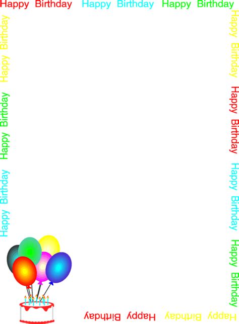 Free Free Birthday Frames, Download Free Free Birthday Frames png images, Free ClipArts on ...