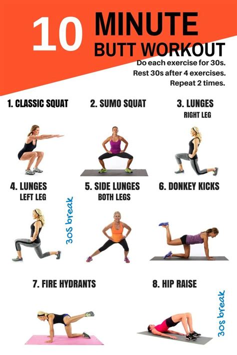 Workout Routine Minute Butt Workout More