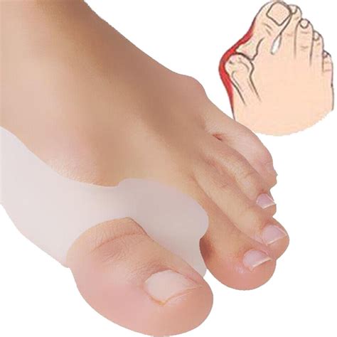 2 X Silikon Zehenspreizer Hallux Valgus PREMIUM Zehenkorrektur Bandage